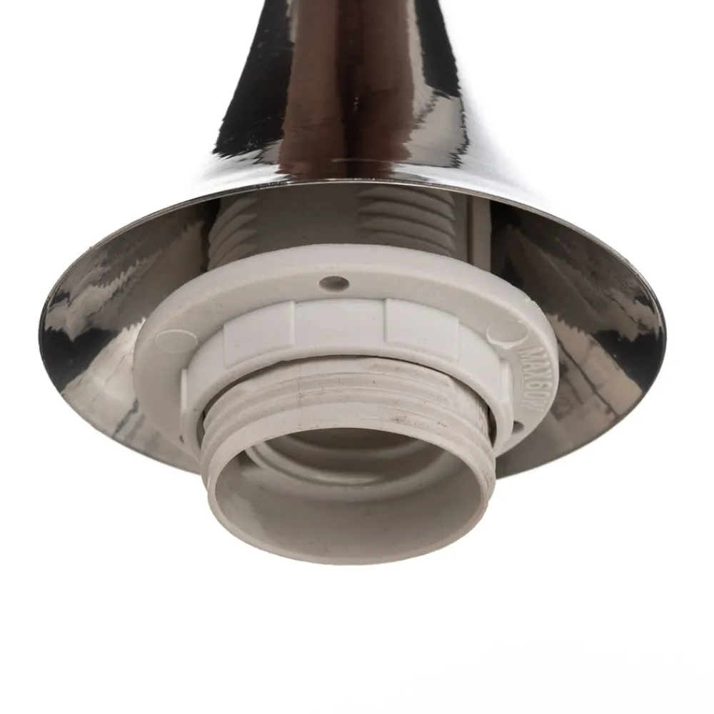 Hængelampe Monte i glas, 1 lyskilde, sølv^Eko-Light Sale