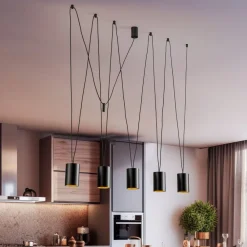 Hængelampe More Tone, sort/guld, 5 lyskilder^Nowodvorski Lighting Outlet