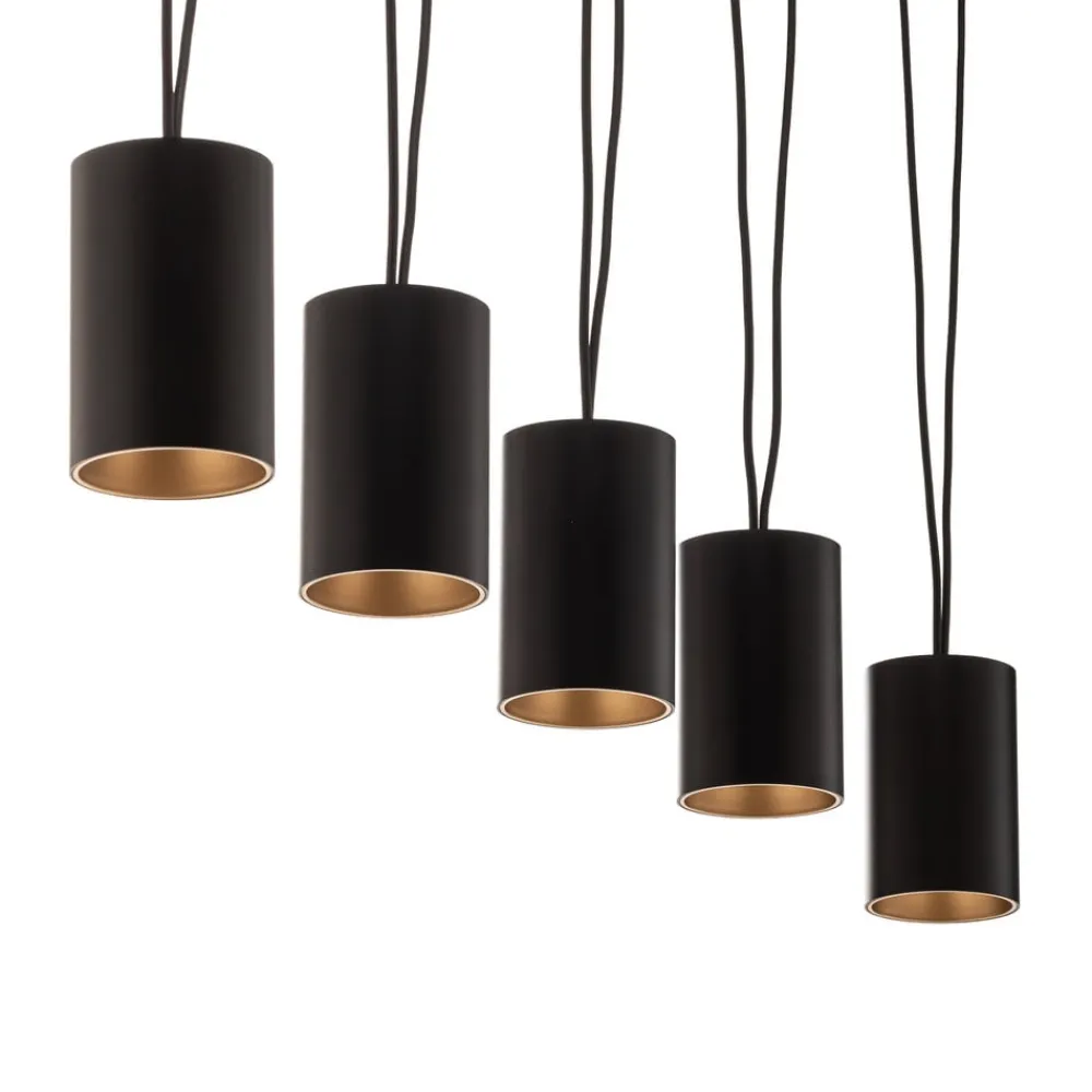 Hængelampe More Tone, sort/guld, 5 lyskilder^Nowodvorski Lighting Outlet
