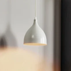 Hængelampe Nanu i metal lysegrå 1 lyskilde^Luminex Best