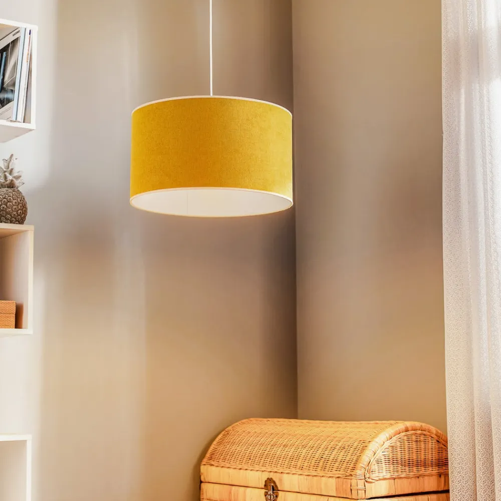 Duolla Hængelampe Pastell Roller, sennepsfarvet