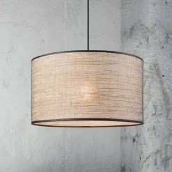 Lamkur Lighting Pendellamper>Hængelampe Penelope, Ø 35 cm, lysebrun, 1 lyskilde