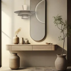 Hængelampe Plato, beige, metal, Ø 38 cm, E27^Luminex Best