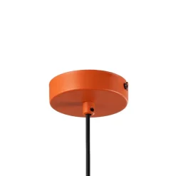 Luminex Hængelampe Plato, orange, metal, Ø 38 cm, E27