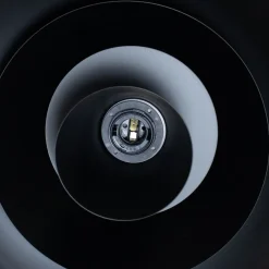 Luminex Hængelampe Plato, sort, metal, Ø 38 cm, E27