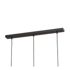 SIGMA Hængelampe Rif 3, antracit, 3 lyskilder, lineær, stål
