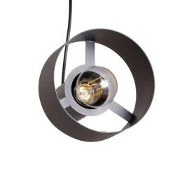 SIGMA Hængelampe Rif 3, antracit, 3 lyskilder, lineær, stål