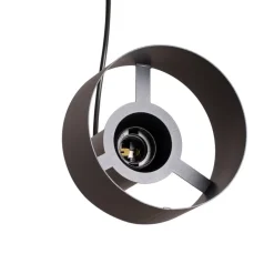 SIGMA Hængelampe Rif 3, antracit, 3 lyskilder, lineær, stål