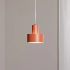 SIGMA Pendellamper|Pendellamper>Hængelampe Rif S, teglrød, 1 lyskilde, Ø 15 cm, stål