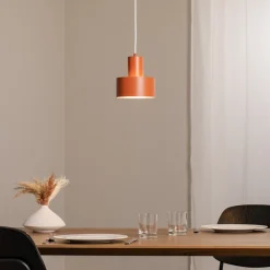 SIGMA Pendellamper|Pendellamper>Hængelampe Rif S, teglrød, 1 lyskilde, Ø 15 cm, stål