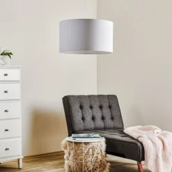 Duolla Pendellamper|Pendellamper>Hængelampe Roller, hvid, Ø 45 cm