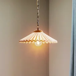 ONLI Pendellamper>Hængelampe Rosina 1 lyskilde lyserød/bronze