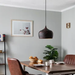 Opviq Hængelampe Saglam 3761 1 lyskilde Ø28cm kobber/guld