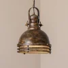 Opviq Hængelampe Saglam, 1 lyskilde, antik messing, Ø 30 cm, metal