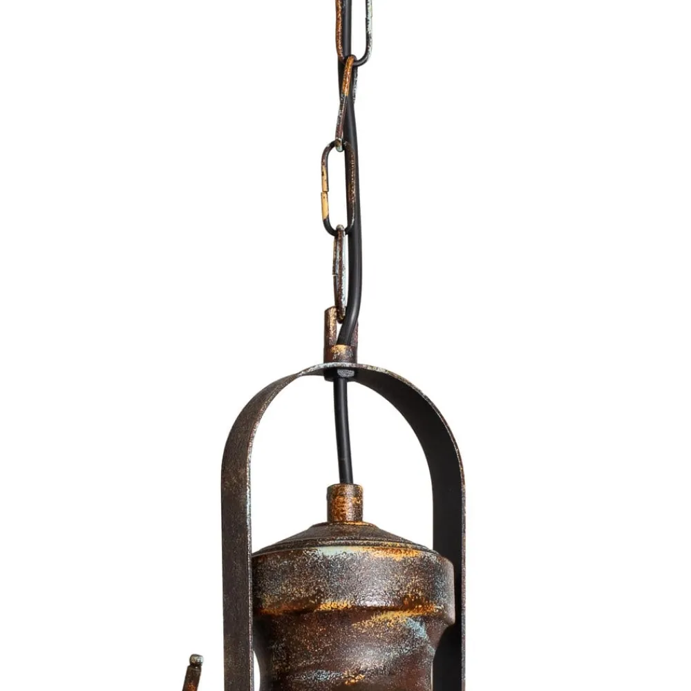 Opviq Hængelampe Saglam, 1 lyskilde, antik messing, Ø 30 cm, metal