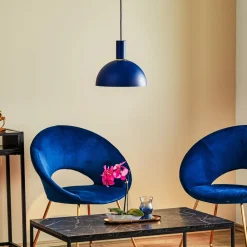 Argon Pendellamper>Hængelampe Selma, 1 lyskilde, blå Ø 28 cm