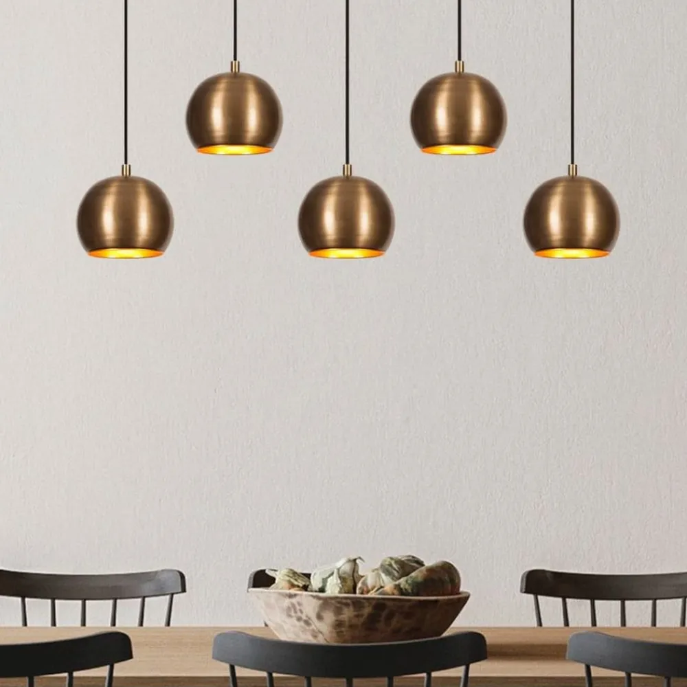 Hængelampe Sivani MR-1000, antik guld, jern, 5 lyskilder^Opviq Hot