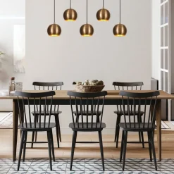 Hængelampe Sivani MR-1000, antik guld, jern, 5 lyskilder^Opviq Hot