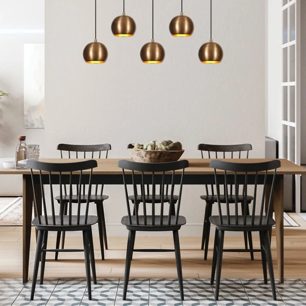 Hængelampe Sivani MR-1000, antik guld, jern, 5 lyskilder^Opviq Hot