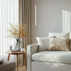 SIGMA Hængelampe Sopel 1, taupe, 1 lyskilde, stål, G9, Ø 5 cm