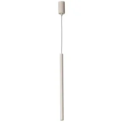 SIGMA Hængelampe Sopel 1, taupe, 1 lyskilde, stål, G9, Ø 5 cm