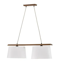 Hængelampe Sweden, 2 lyskilder, rustik eg^Lamkur Hot