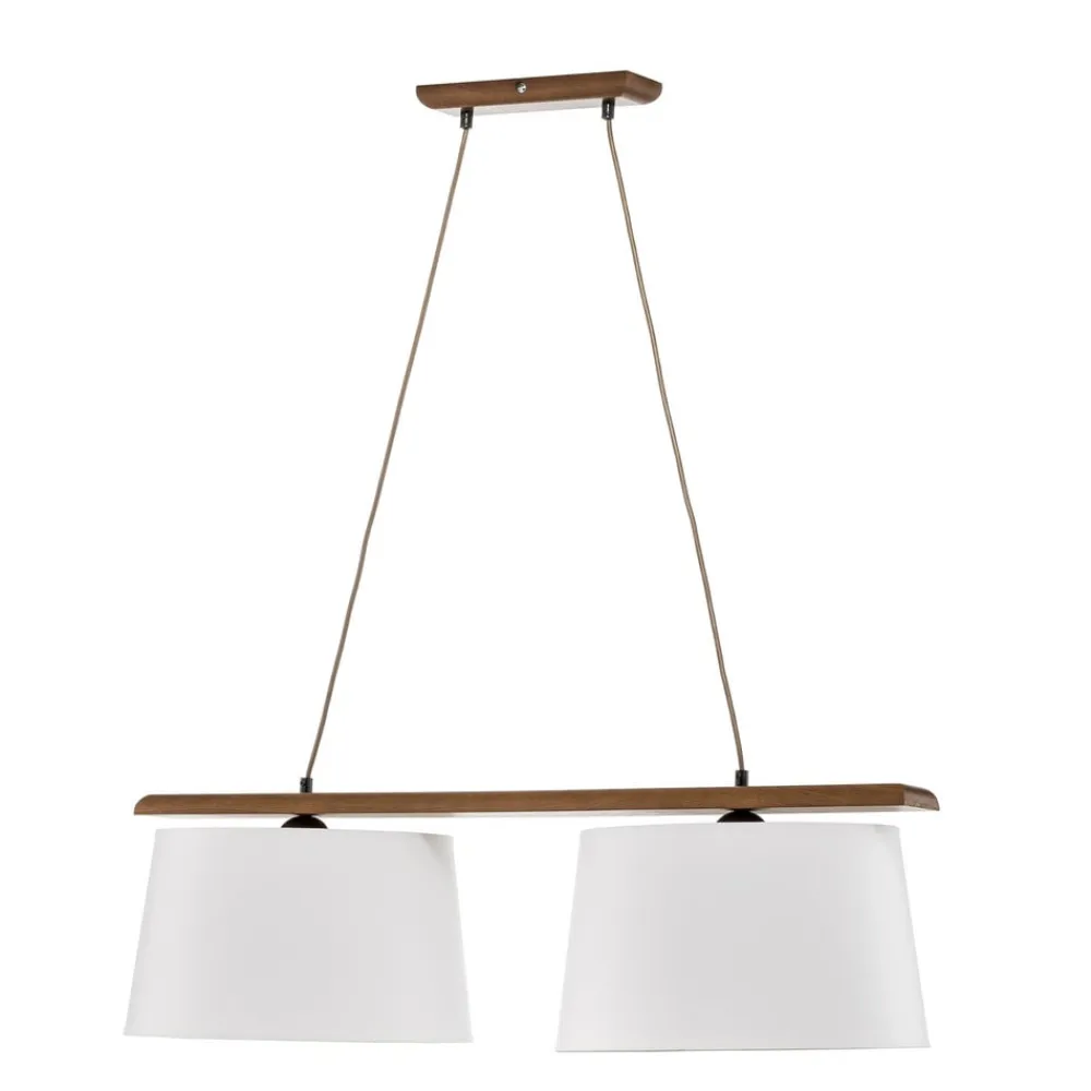 Hængelampe Sweden, 2 lyskilder, rustik eg^Lamkur Hot