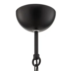 Hængelampe Taft med skærm i sort og guld^Luminex Hot