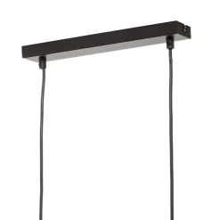 TK Lighting Hængelampe Tago, 4 lyskilder, sort/guld