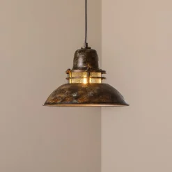 Opviq Hængelampe Tibet, antikbrun, Ø 34 cm, metal, E27