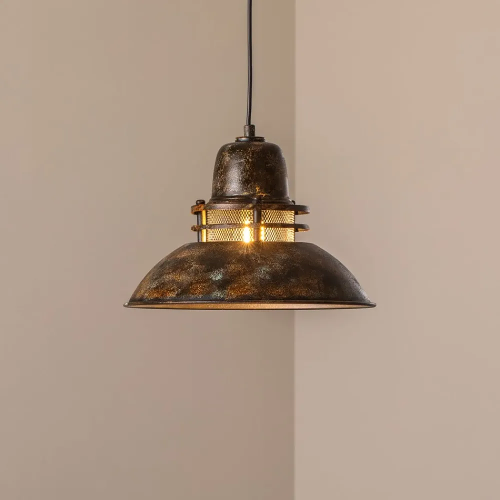 Opviq Hængelampe Tibet, antikbrun, Ø 34 cm, metal, E27