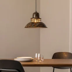 Opviq Hængelampe Tibet, antikbrun, Ø 34 cm, metal, E27