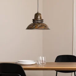 Opviq Hængelampe Tibet, antikbrun, Ø 34 cm, metal, E27