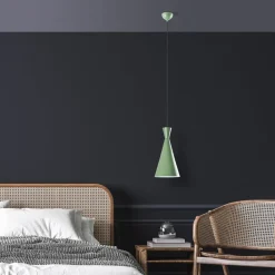 Hængelampe Tom, mintgrøn, metal, Ø 19 cm, E27^Opviq Sale