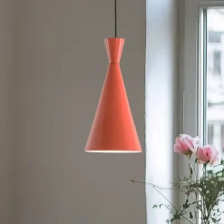 Opviq Hængelampe Tom, orange, metal, Ø 19 cm, E27