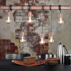 Hængelampe Townshend 4 i mørkebrun^EGLO Best