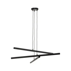 ALDEX Hængelampe Tubo, sort, 6 lyskilder