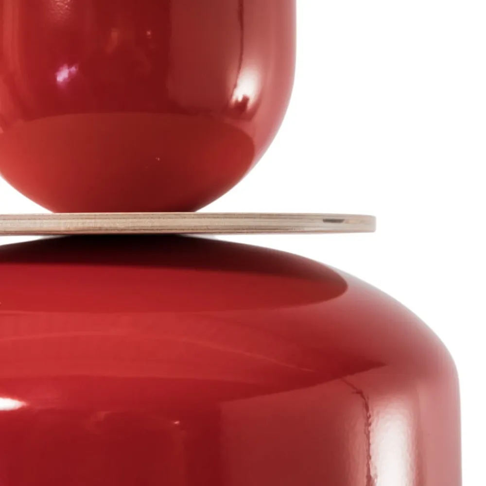 ALDEX Pendellamper>Hængelampe Uto, rød, Ø 30 cm, metal