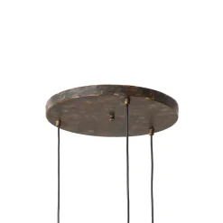 Opviq Hængelampe Vatoz, 3 lyskilder, sort, Ø 50 cm, metal