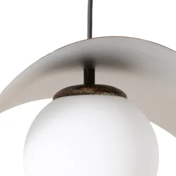 Opviq Hængelampe Vatoz, 3 lyskilder, sort, Ø 50 cm, metal