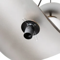 Opviq Hængelampe Vatoz, 3 lyskilder, sort, Ø 50 cm, metal