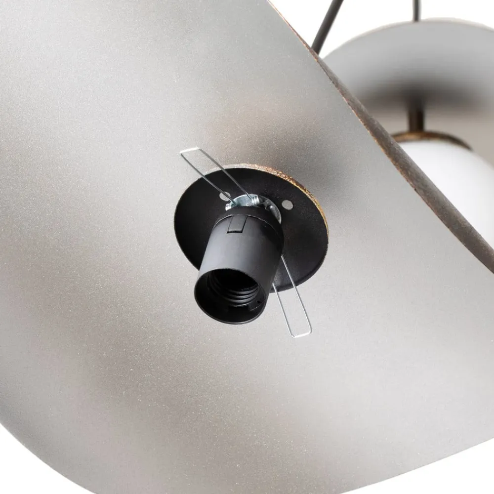 Opviq Hængelampe Vatoz, 3 lyskilder, sort, Ø 50 cm, metal