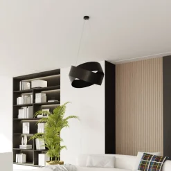 EMIBIG LIGHTING Pendellamper>Hængelampe Vieno af sorte stålringe