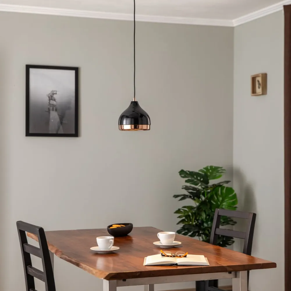 Opviq Hængelampe Yildo 6866 1 lyskilde Ø17cm sort/kobber