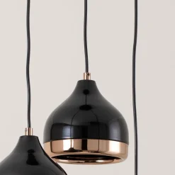 Hængelampe Yildo 6871 3 lyskilder rondel sort/kobber^Opviq Outlet