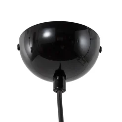 Hængelampe Yildo, 1 lyskilde, sort/guld, metal, Ø 17 cm^Opviq New