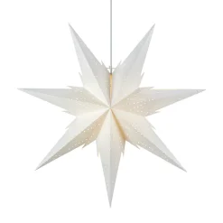 Markslöjd Dekorationsbelysning|Julepynt>Hængestjerne Daria, hvid Ø 60 cm