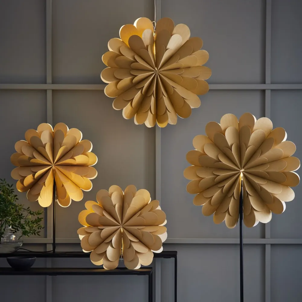 Markslöjd Julepynt|Julestjerner>Hængestjerne Maravilla, guld Ø 60 cm