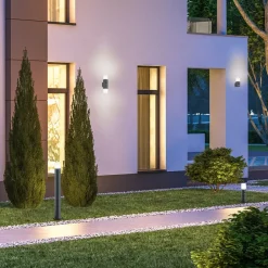 Trio Lighting Væglampe Med Sensor|Væglamper>Hoosic - udendørsvæglampe med bevægelsessensor