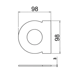 Albert Leuchten Postkasser>Husnummer - bogstav a